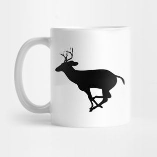 Deer Hunter - Deer running  silhouette Mug